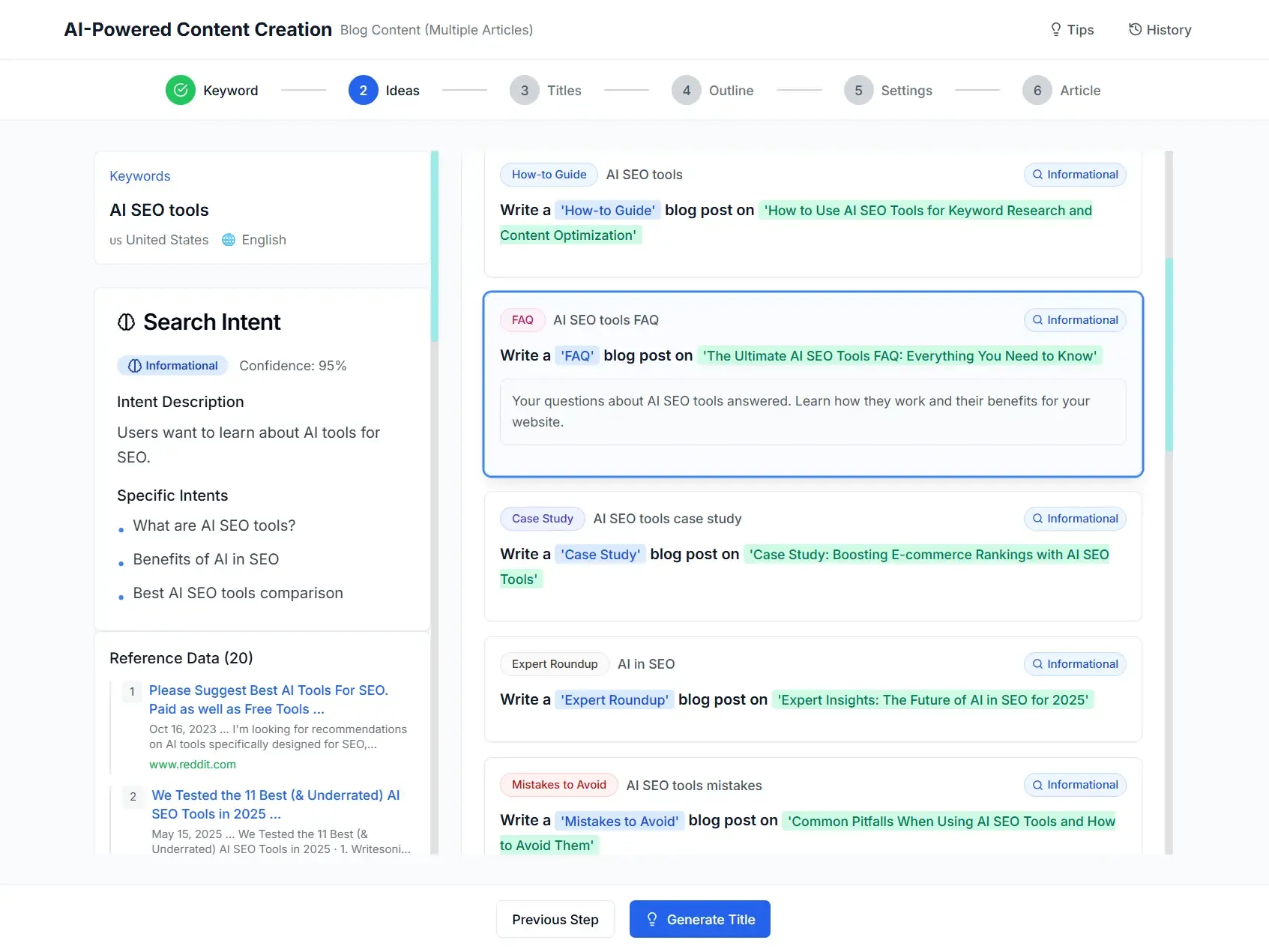 OpenSEO Dashboard Screenshot for PC