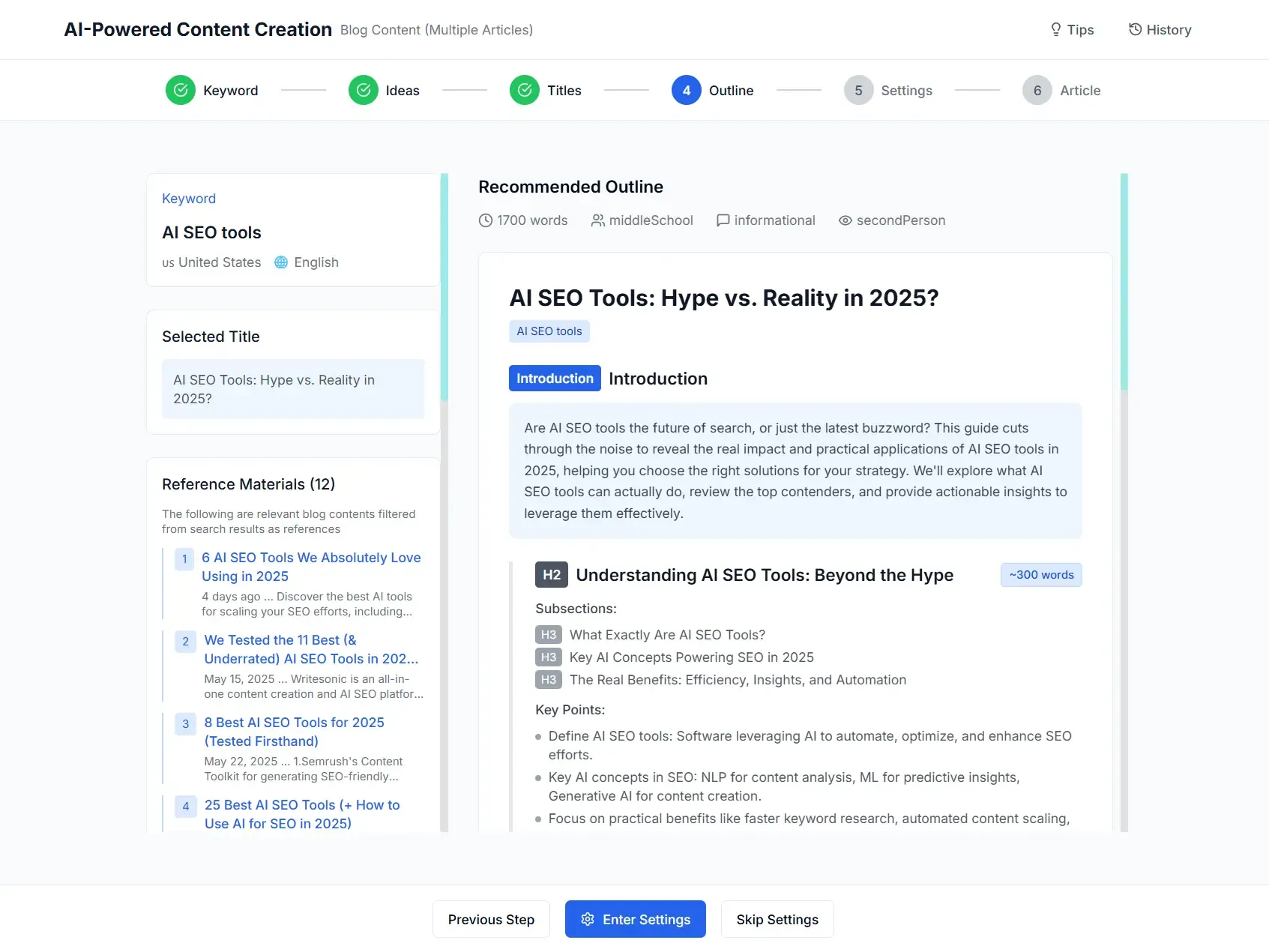 AI-Powered SEO Screenshot for PC