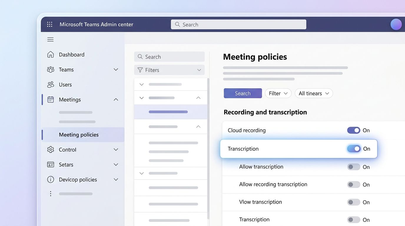 automated meeting notes in team