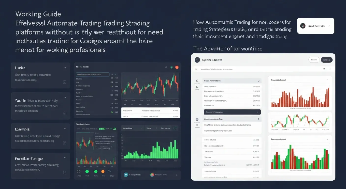 如何无需编码即可自动化交易，为在职专业人士自动化交易的实操技巧